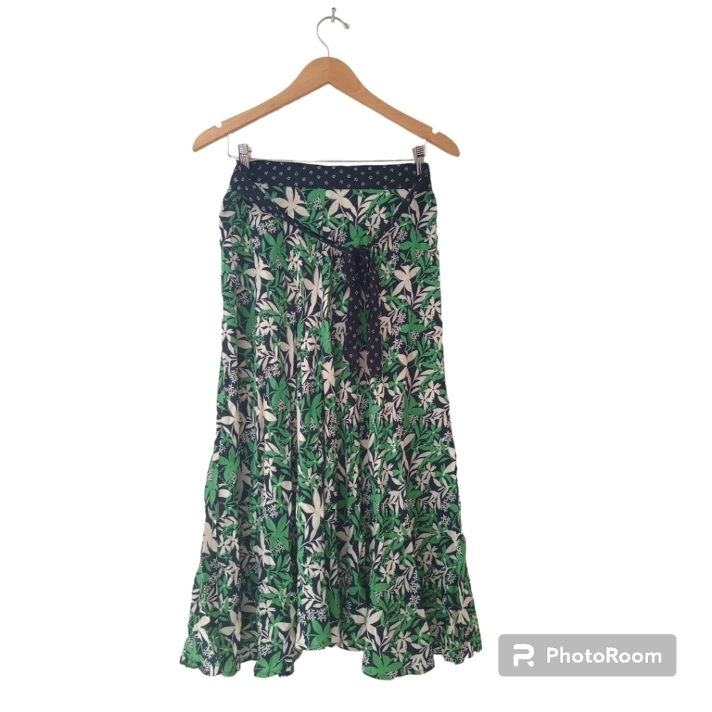 🦚Anthropologie Velvet By Graham & Spencer Susannah Wrap Midi Skirt. Size S - Picture 7 of 15